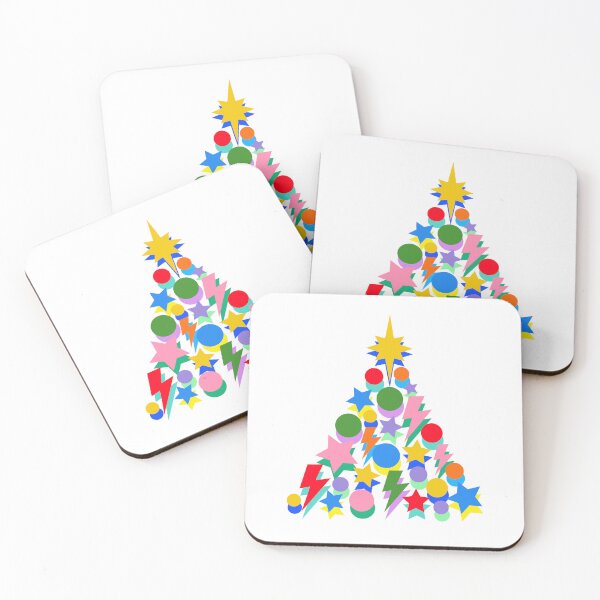 Item preview, Bright Colour Christmas Tree, Lightning, Star and Baubles designed and sold by OneThreeSix.