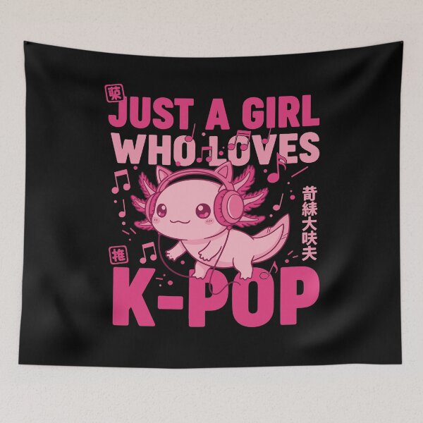 Item preview, Just A Girl Who Loves K-Pop Cute Korean Music designed and sold by LuminOrb.