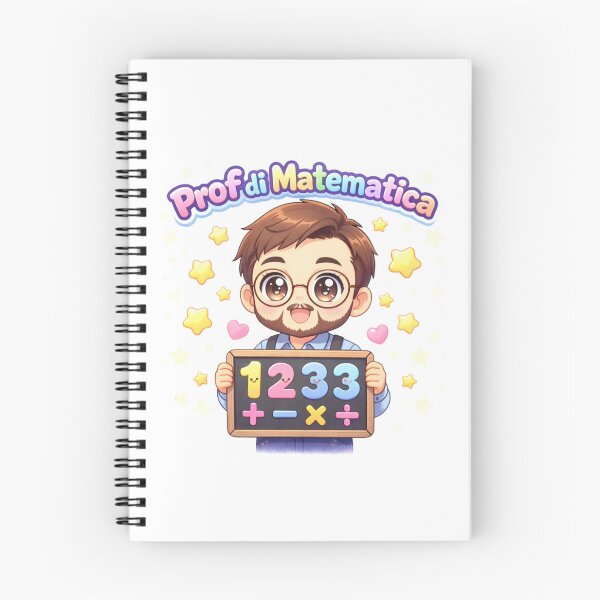 Item preview, Kawaii Prof Matematica Italiano Sticker Carino designed and sold by OrikuStudio.