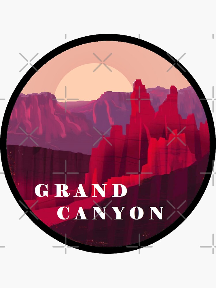 Thumbnail 3 of 3, Sticker, Iconic Canyon designed and sold by NINUNO.