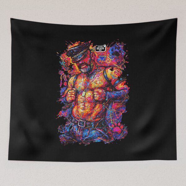 Item preview, Bear Art Vibrant Tee designed and sold by sitgesbearsgay.