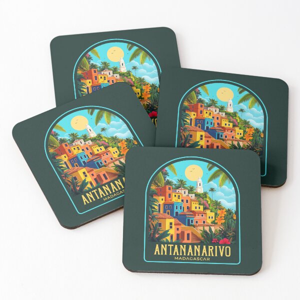 Item preview, Antananarivo Vintage Travel Illustration designed and sold by HomeLivingCo.