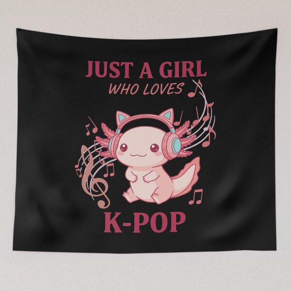 Item preview, Just A Girl Who Loves K-Pop Cute Korean Music designed and sold by LuminOrb.