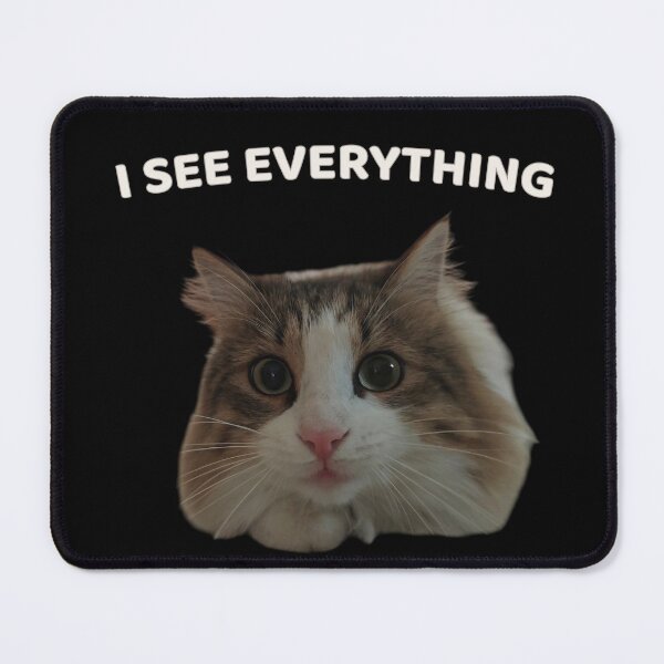 Item preview, I See Everything – Watchful Cat Meme Aesthetic Design designed and sold by MB-CatPrints.