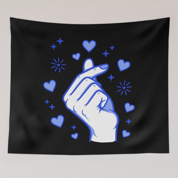Item preview, Kpop Korean Music Cute Finger Heart Love Korea Pop designed and sold by LuminOrb.