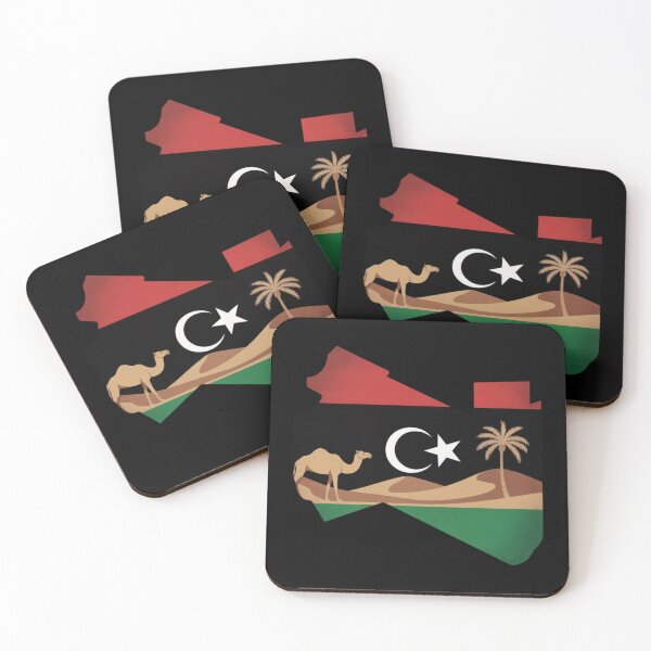 Item preview, Libya Flag Integrated Design – Minimalist Illustration designed and sold by Timeless Design.