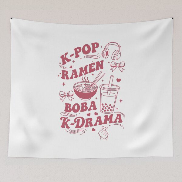 Item preview, K-Pop Ramen Boba K Drama Korean Pop Love designed and sold by LuminOrb.