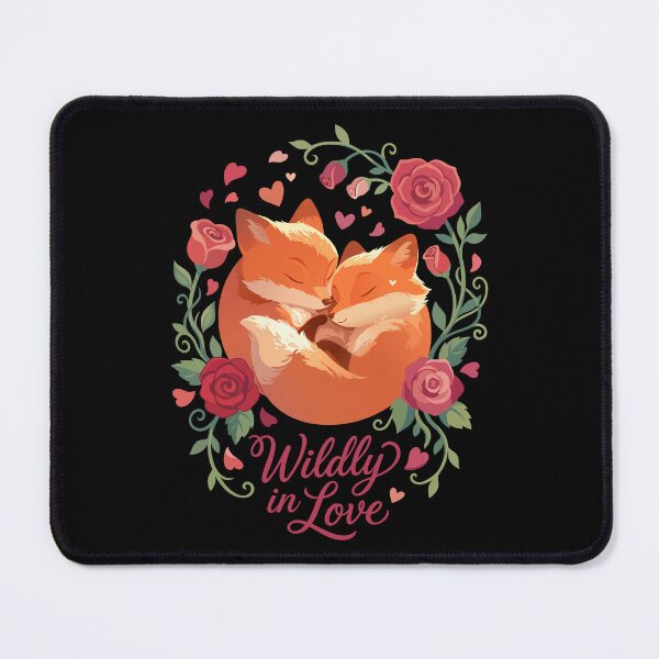 Item preview, Wildly in Love - Fox Couple Floral Art designed and sold by ScitechPixel.