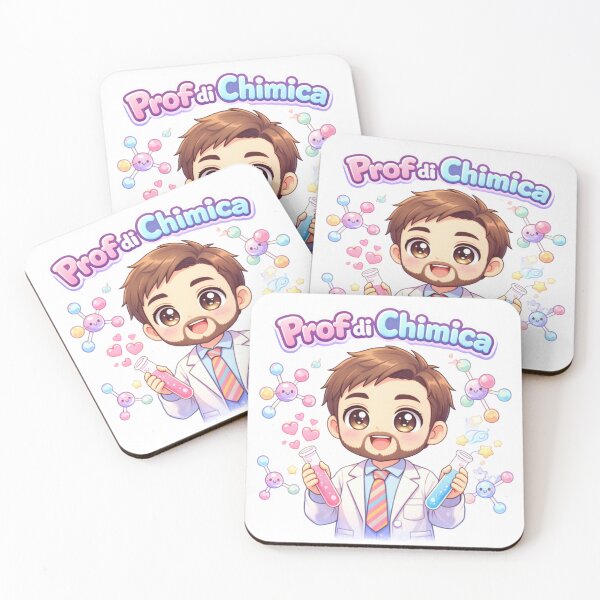 Item preview, Kawaii Prof Chimica Italiano Sticker Carino designed and sold by OrikuStudio.
