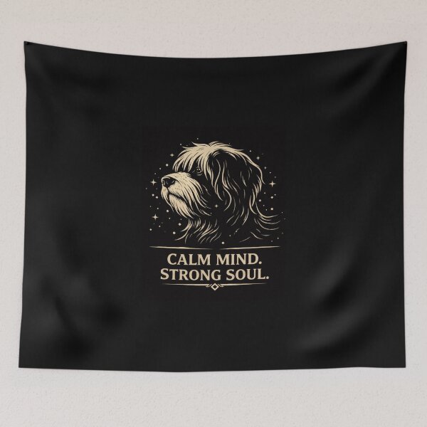 Item preview, Tibetan Terrier Personality Art – Calm Mind Strong Soul designed and sold by Mosogoloso.