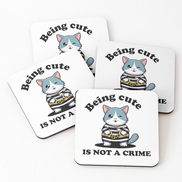 Item preview, Being Cute Is Not A Crime - Cute Cat Lover Print designed and sold by love creative.