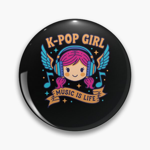 Item preview, K-Pop GIRL MUSIC IS LIFE Kpop Korean Pop Music designed and sold by LuminOrb.