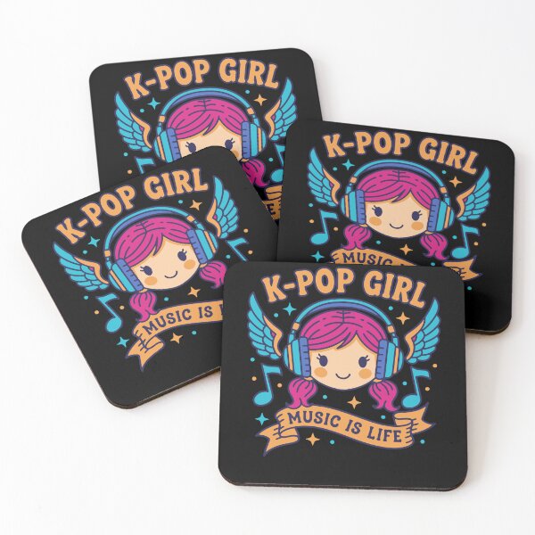 Item preview, K-Pop GIRL MUSIC IS LIFE Kpop Korean Pop Music designed and sold by LuminOrb.