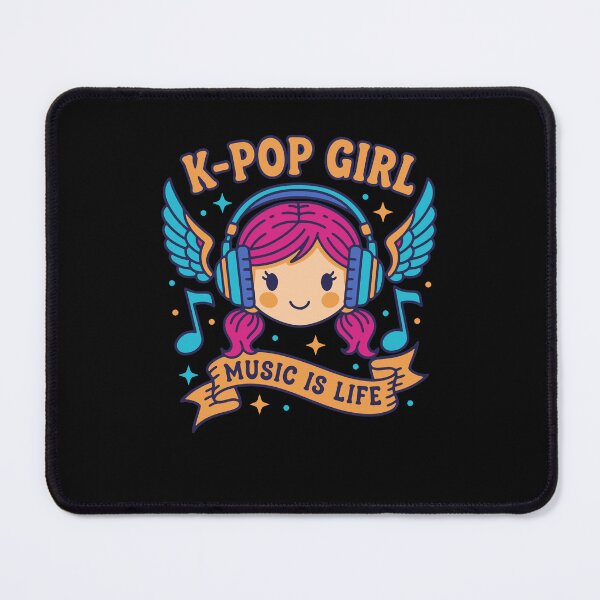 Item preview, K-Pop GIRL MUSIC IS LIFE Kpop Korean Pop Music designed and sold by LuminOrb.