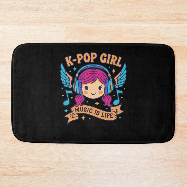 Item preview, K-Pop GIRL MUSIC IS LIFE Kpop Korean Pop Music designed and sold by LuminOrb.