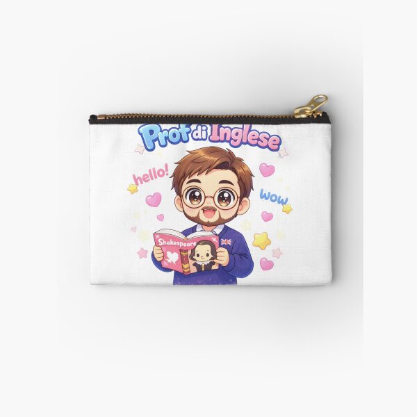 Item preview, Kawaii Prof Inglese Italiano Sticker Carino designed and sold by OrikuStudio.