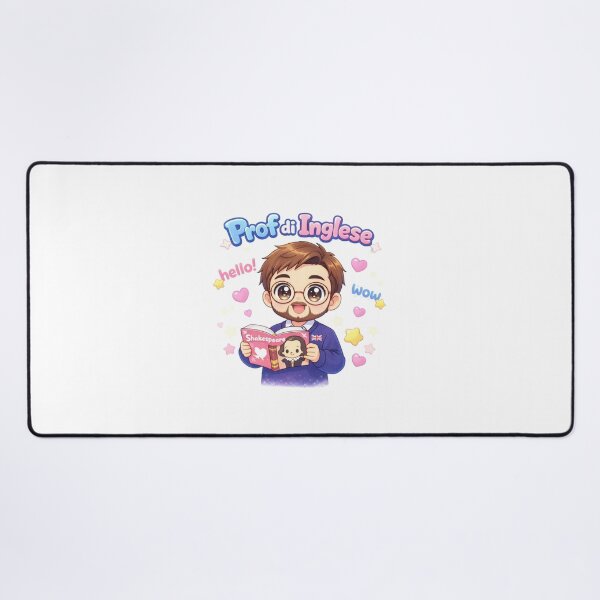 Item preview, Kawaii Prof Inglese Italiano Sticker Carino designed and sold by OrikuStudio.