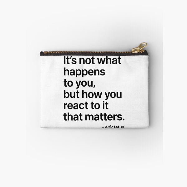 Item preview, How You React – Epictetus Modern Stoic (Black Font) designed and sold by TshirtsLabs.