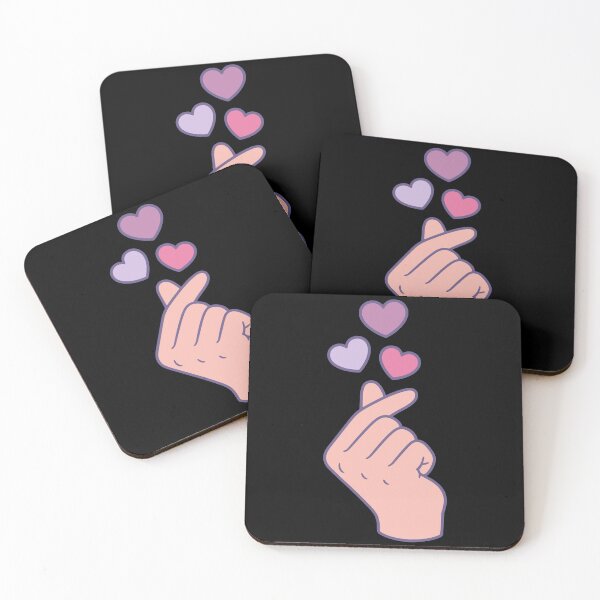 Item preview, Kpop Korean Music Cute Finger Heart Love Korea designed and sold by LuminOrb.
