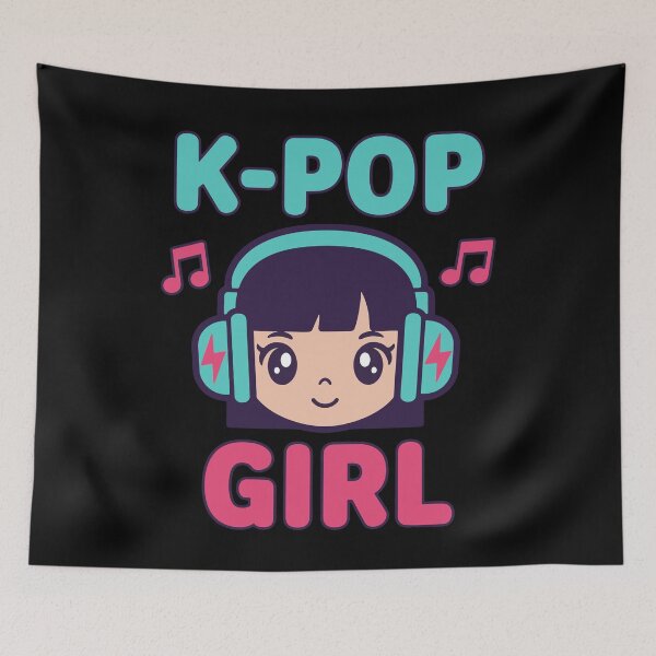 Item preview, Cute K-Pop Girl Korean Music Anime Style K-POP designed and sold by LuminOrb.
