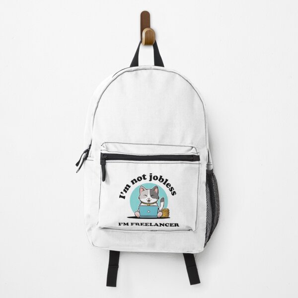 Item preview, I'm Not Jobless, I'm Freelancer - Cute Cat Lover Print designed and sold by love creative.