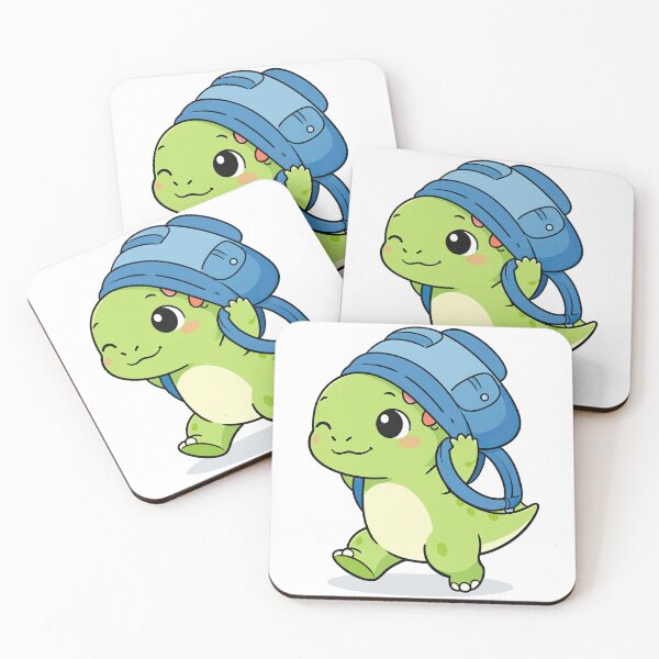Item preview, Cute Dinosaur with Backpack – Adorable Back to School Cartoon Dino designed and sold by MeeraArts&Crafts.