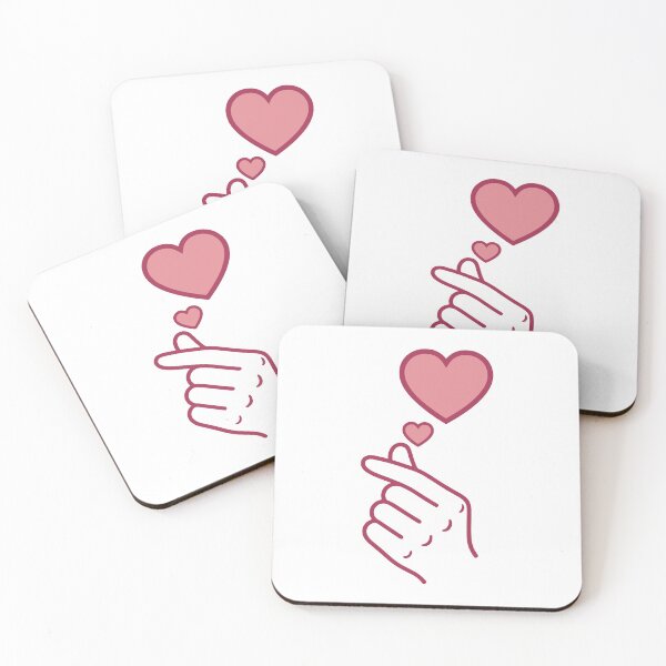 Item preview, Kpop Korean Music Cute Finger Heart Love Korea designed and sold by LuminOrb.