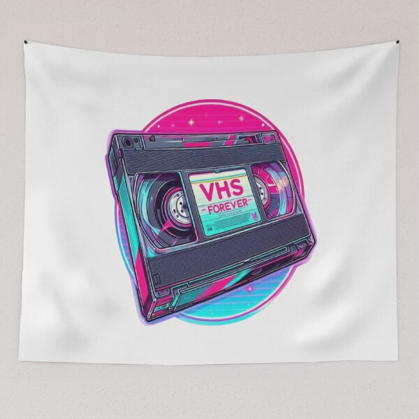 Item preview, VHS Forever - Retro 80s Video Cassette Tape Nostalgia designed and sold by RetroRascalStudio.