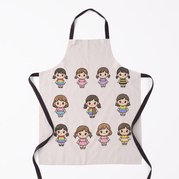 Item preview, cute girls sticker for fun designed and sold by zohocreations.