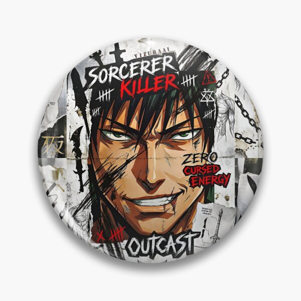 Item preview, Cursed Sorcerer Outcast – Dark Anime Anti-Hero Energy Art designed and sold by Dyan4.