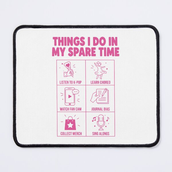 Item preview, Things I Do In My Spare Time Kpop Korean Music designed and sold by LuminOrb.