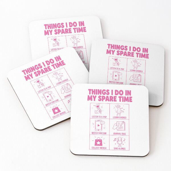 Item preview, Things I Do In My Spare Time Kpop Korean Music designed and sold by LuminOrb.