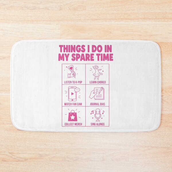 Item preview, Things I Do In My Spare Time Kpop Korean Music designed and sold by LuminOrb.