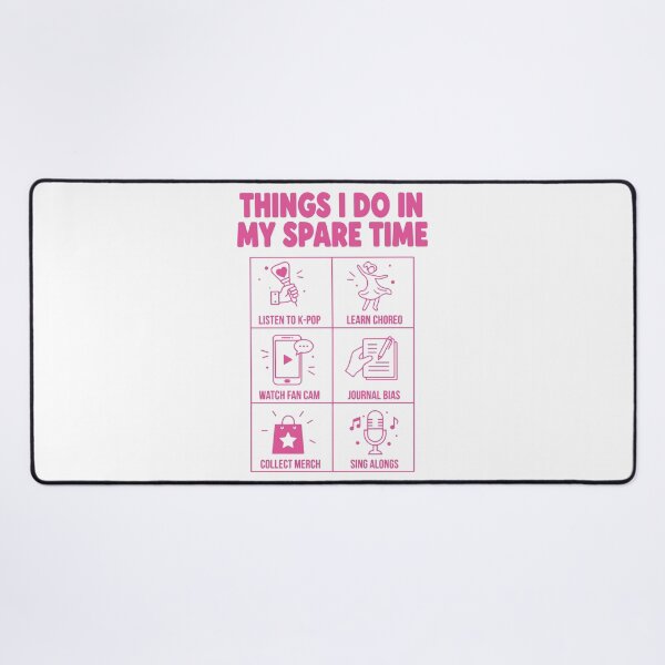 Item preview, Things I Do In My Spare Time Kpop Korean Music designed and sold by LuminOrb.
