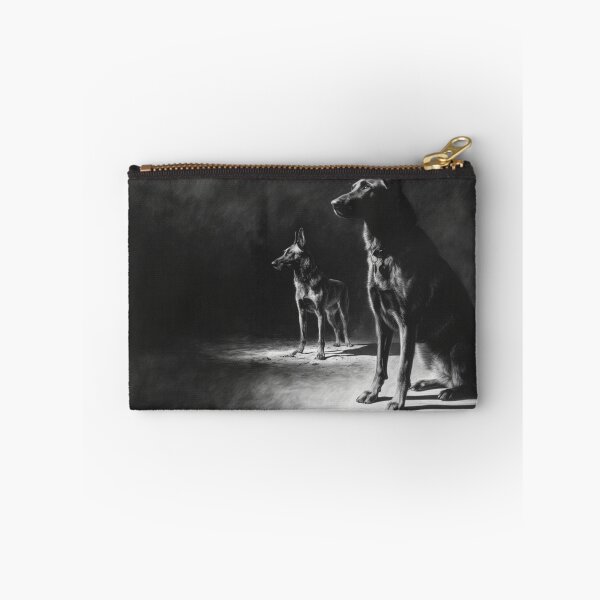 Item preview, A watchful Belgian Malinois standing guard at dusk, Dogs in Motion designed and sold by CDC40.