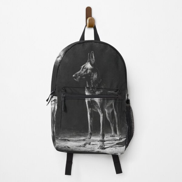 Item preview, A watchful Belgian Malinois standing guard at dusk, Dogs in Motion designed and sold by CDC40.