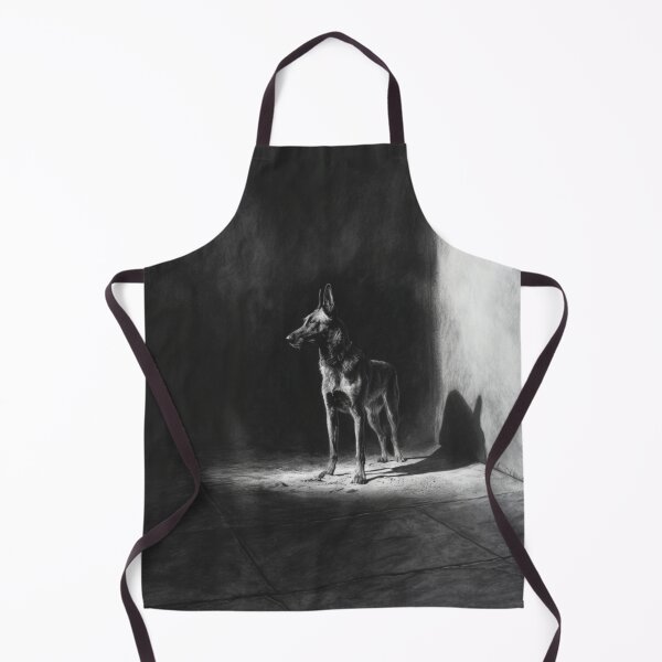 Item preview, A watchful Belgian Malinois standing guard at dusk, Dogs in Motion designed and sold by CDC40.