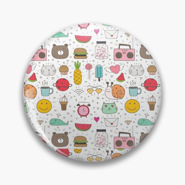 Item preview, Funky 90s Style Cartoon Doodle Print designed and sold by Tamer ⭐⭐⭐⭐⭐.