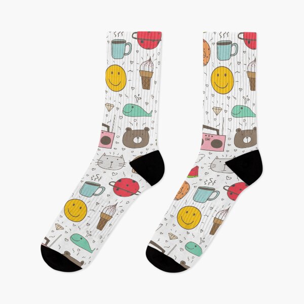 Item preview, Funky 90s Style Cartoon Doodle Print designed and sold by Tamer ⭐⭐⭐⭐⭐.