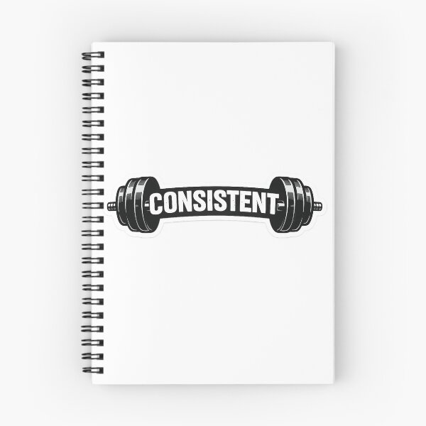 Item preview, Consistent Gym Sticker | Fitness Motivation Barbell Sticker for Water Bottles & Laptops designed and sold by tonyhopeirl.