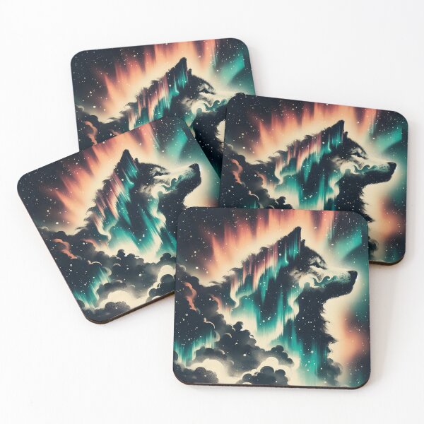 Item preview, Northern Lights Wolf, Ai Generated Art   designed and sold by ACC .