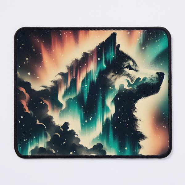 Item preview, Northern Lights Wolf, Ai Generated Art   designed and sold by ACC .
