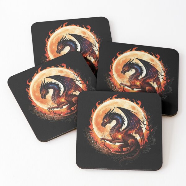Item preview, Dragon Fire Moon - Spirit Moon Art designed and sold by Magic  House.