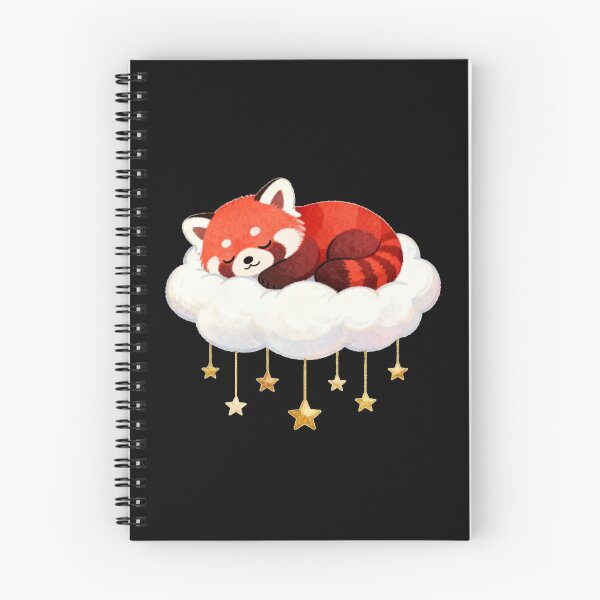 Item preview, Dreamy Red Panda: Starry Cloud Nap (Kawaii Pastel Style) designed and sold by tarekmeziani.