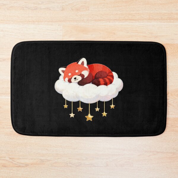 Item preview, Panda Rojo de Ensueño: Siesta en la Nube Estrellada (Estilo Pastel Kawaii) designed and sold by tarekmeziani.