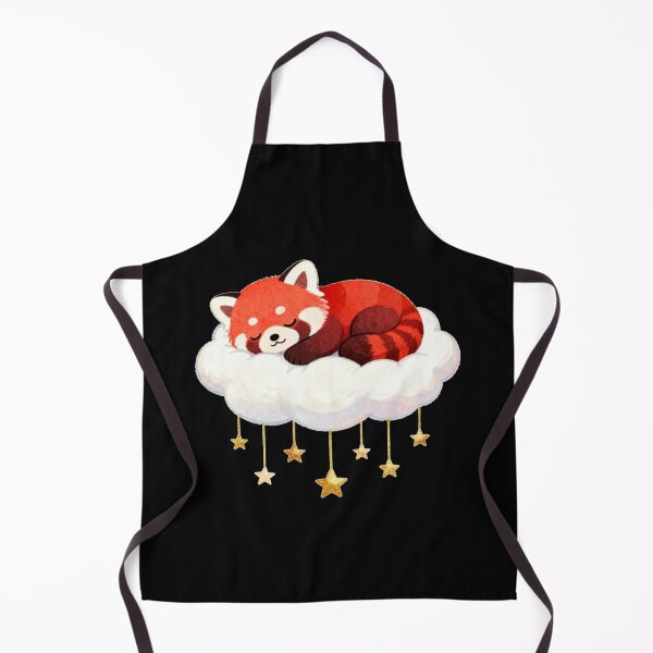 Item preview, Dreamy Red Panda: Starry Cloud Nap (Kawaii Pastel Style) designed and sold by tarekmeziani.