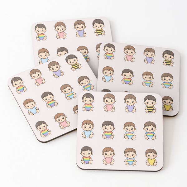 Item preview, cute babies sticker for fun designed and sold by zohocreations.