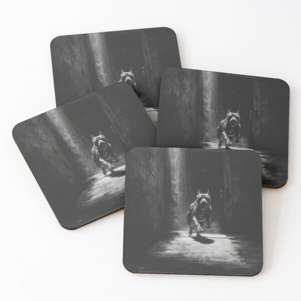 Item preview, A powerful Pit Bull sprinting through a gritty urban alley, Dogs in Motion designed and sold by CDC40.