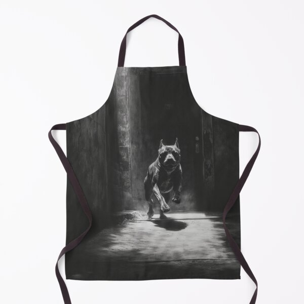 Item preview, A powerful Pit Bull sprinting through a gritty urban alley, Dogs in Motion designed and sold by CDC40.