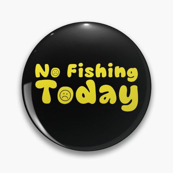 Item preview, Sad Stick Man No Fishing Today Minimalist Fishing Humor designed and sold by InkStormPro.